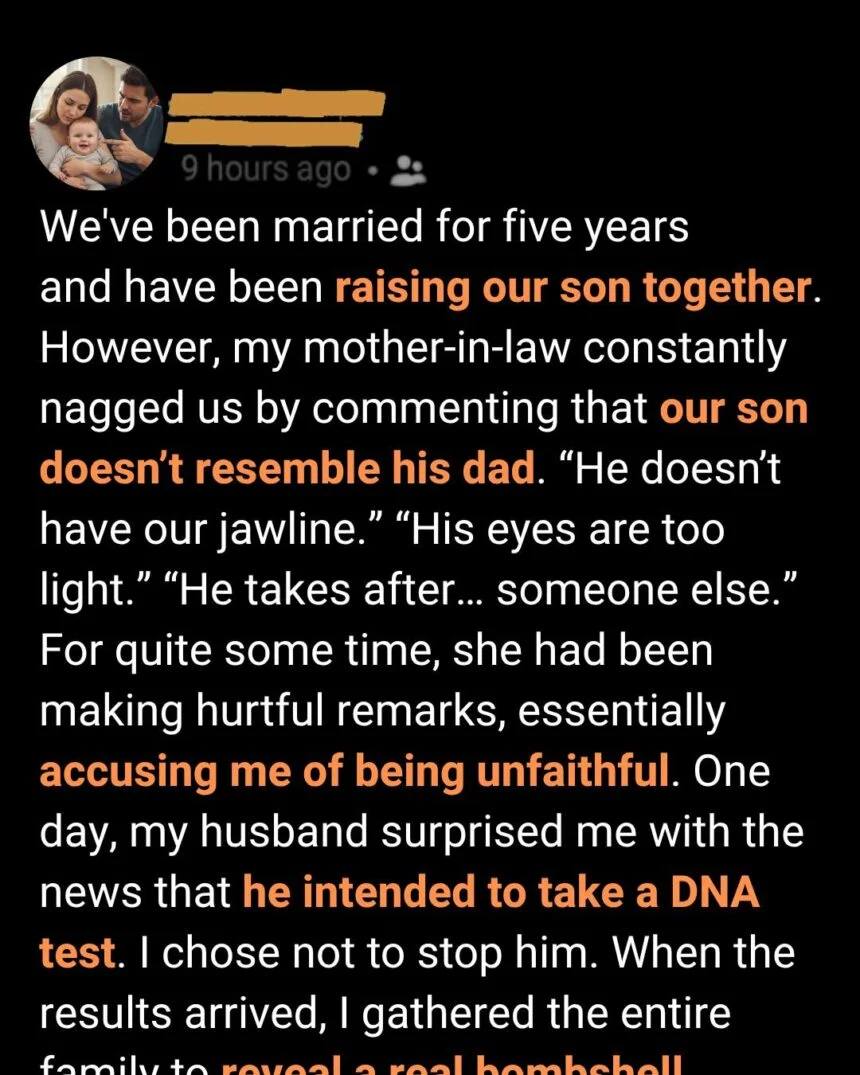 He Tested Our Son’s DNA to Please His Mother—The Truth Shattered His Family Instead
