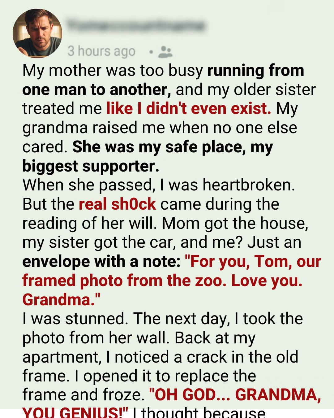 The Inheritance Was Seized By My Family, But Grandma Left Me Something They Could Never Touch