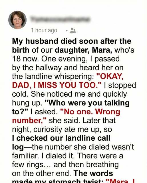 I Heard My Daughter Say ‘I Miss You, Dad’ Into the Landline—But Her Father D.i.3.d 18 Years Ago