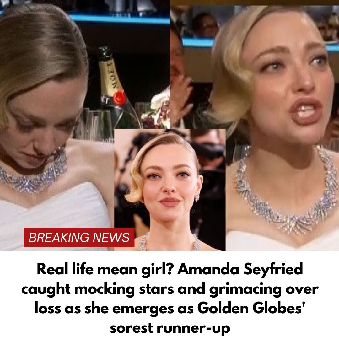 Real life mean girl? Amanda Seyfried caught mocking stars and grimacing over loss as she emerges as Golden Globes’ sorest runner-up