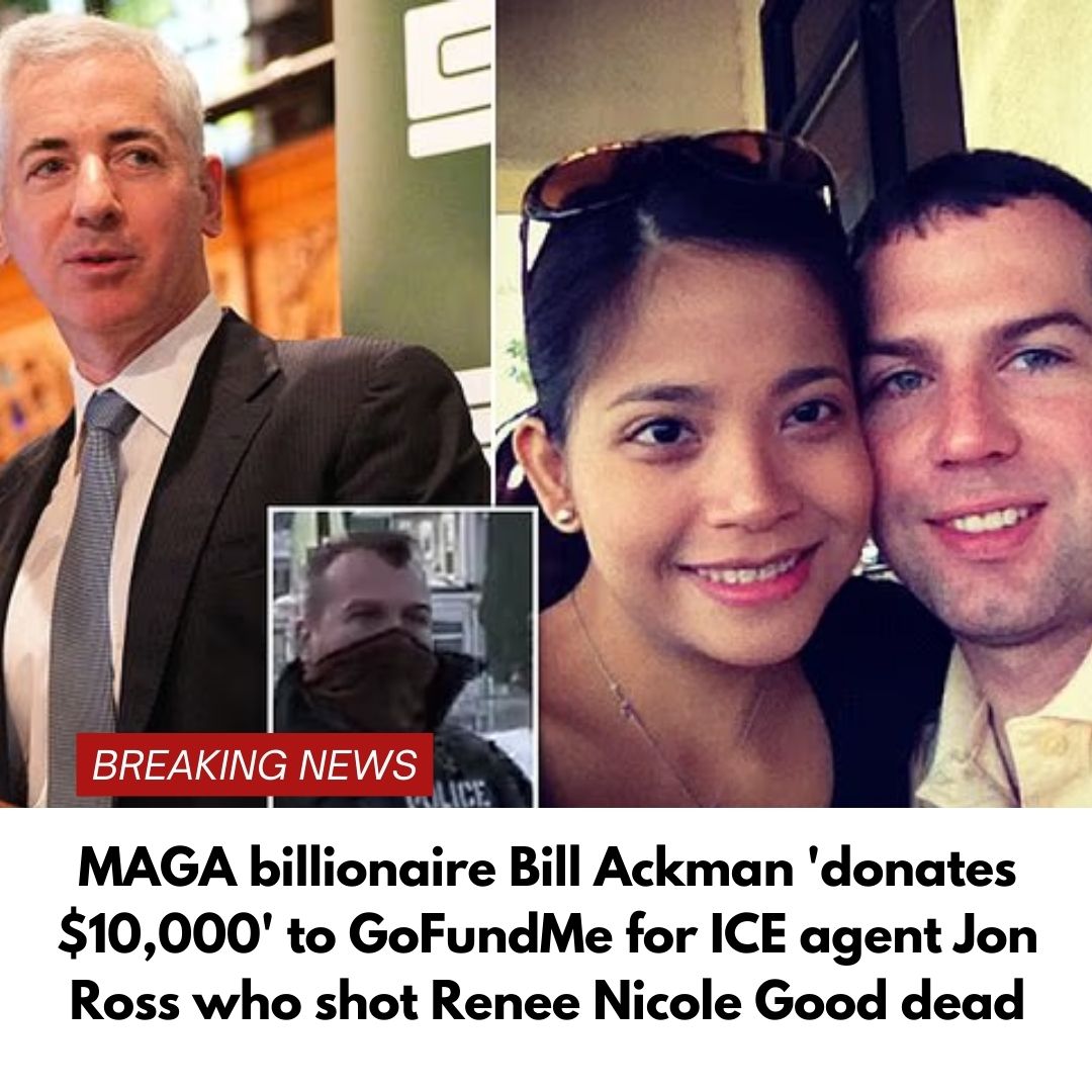 MAGA billionaire Bill Ackman ‘donates $10,000’ to GoFundMe for ICE agent Jon Ross who shot Renee Nicole Good dead