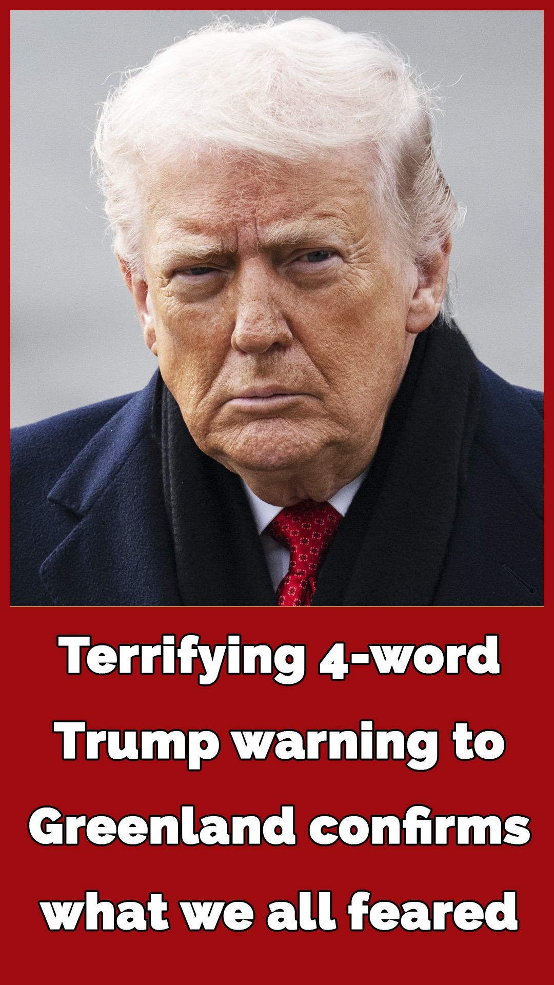 Trump issues new 4-word warning to Greenland