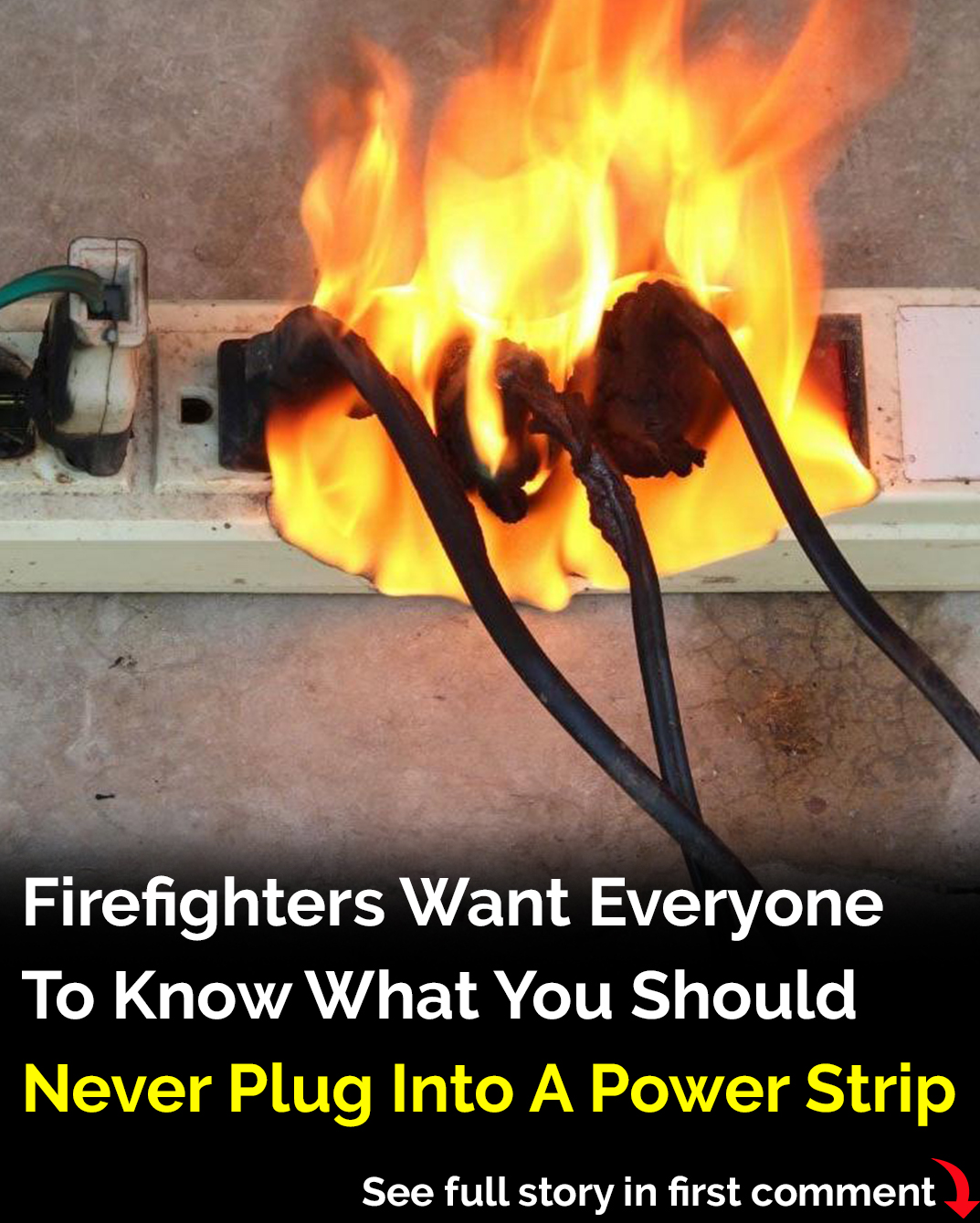 Firefighters want everyone to know what you should never plug into a power strip Newsner» News» Firefighters want everyone to know what you should never plug into a power strip