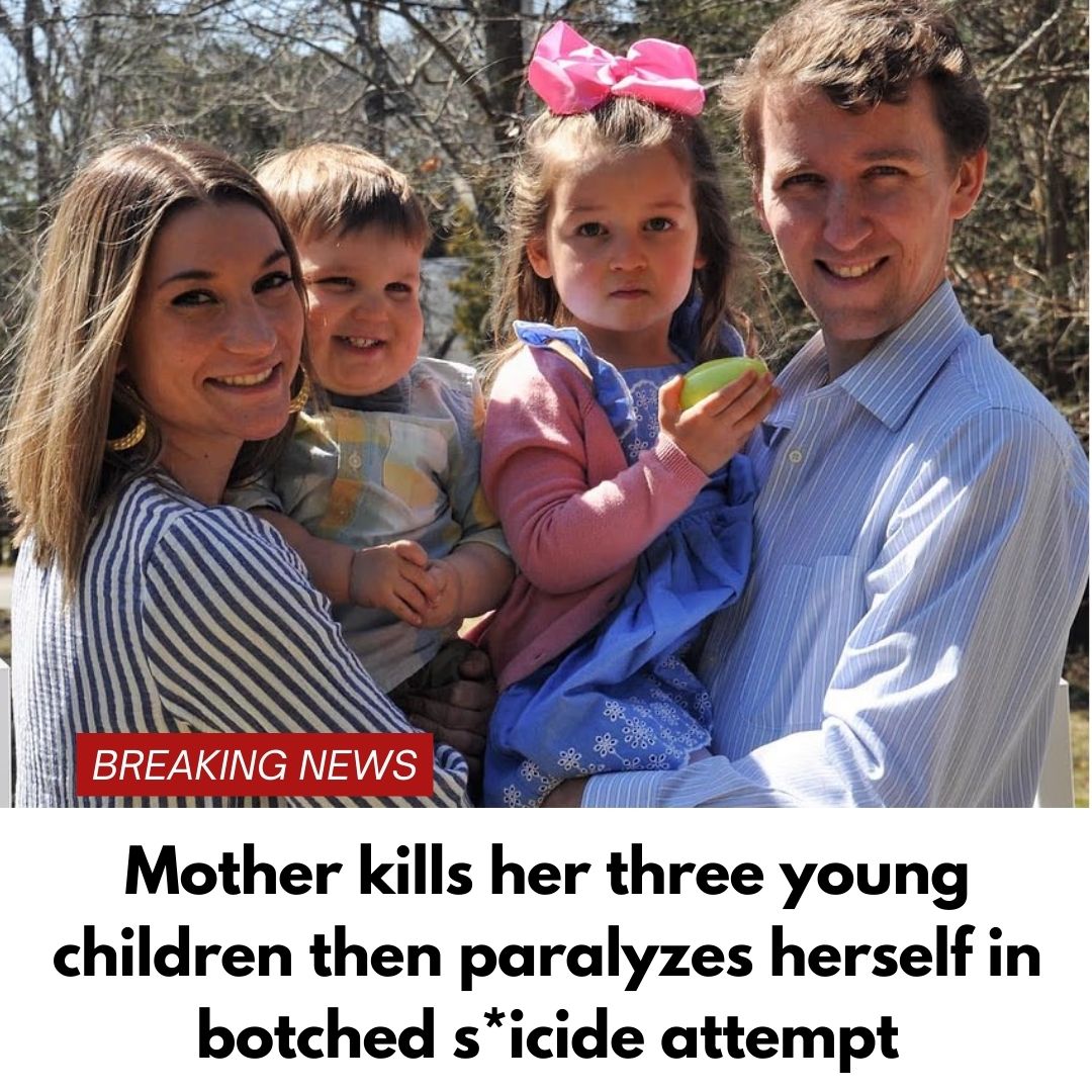 Mother kills her three young children then paralyzes herself in botched s*icide attempt