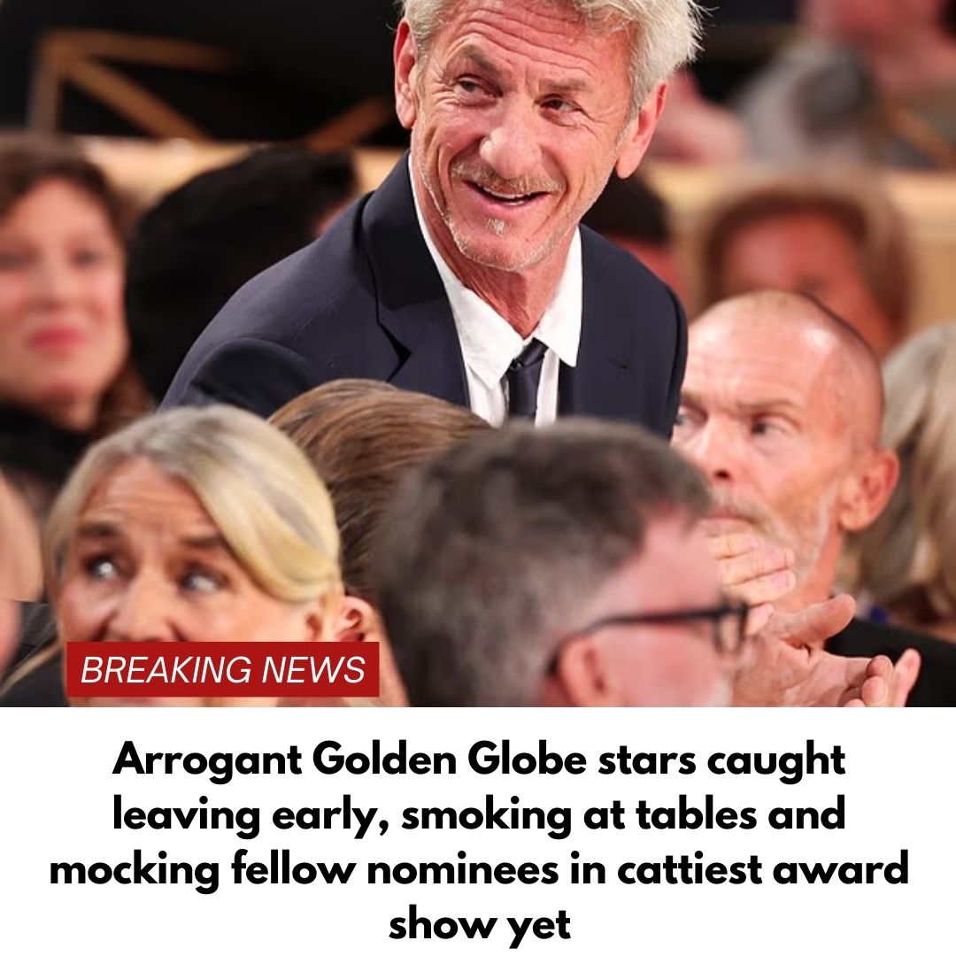 Arrogant Golden Globe stars caught leaving early, smoking at tables and mocking fellow nominees in cattiest award show yet