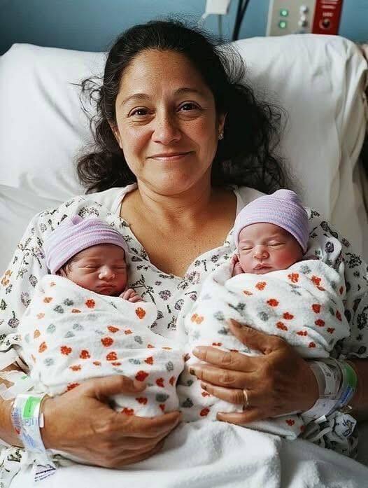 A 58-year-old woman gives birth to twins, and it turned out they had the sa! See now