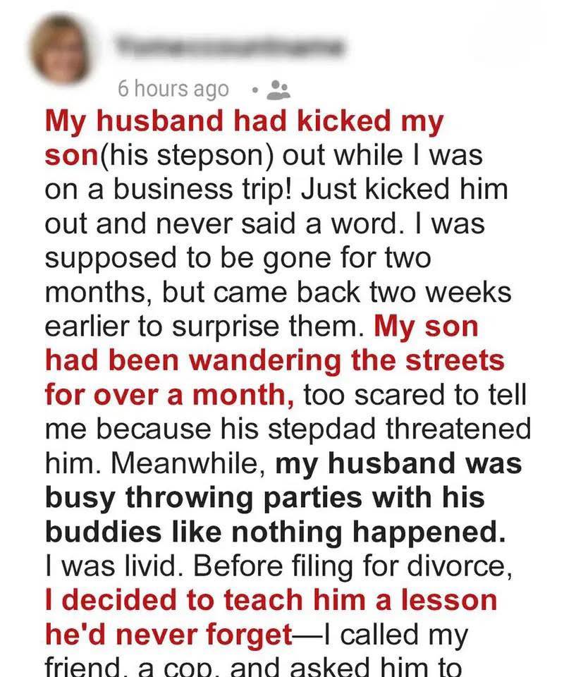 He Threw My Son Out While I Was Away — He Didn’t Expect What Came Next