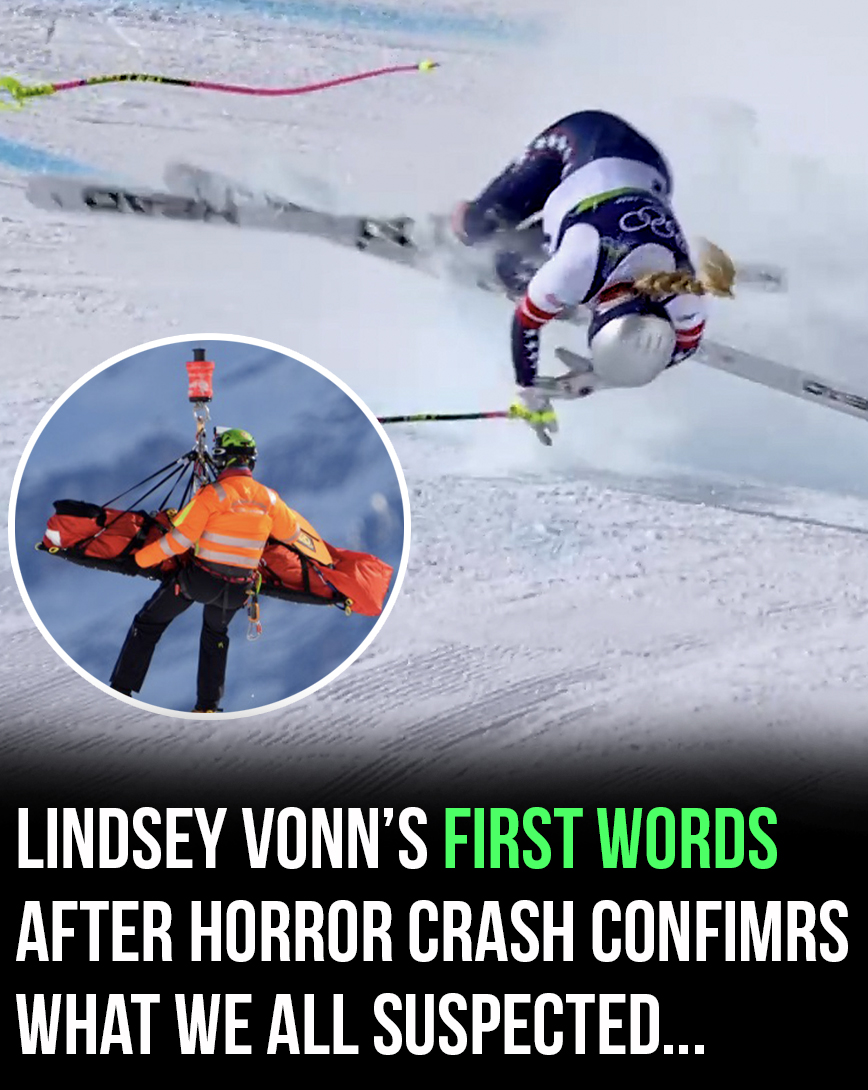 Coach reveals Lindsey Vonn’s first words after horror crash