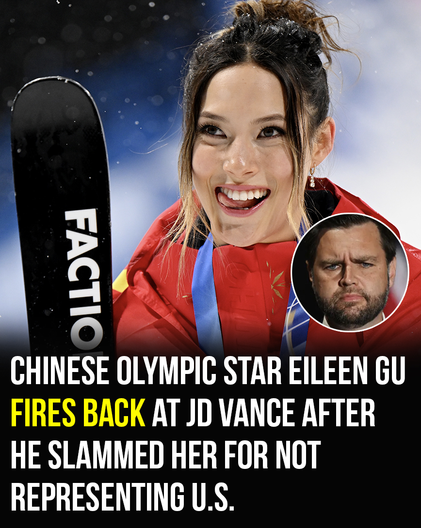 Chinese Olympic star Eileen Gu fires back at JD Vance after he criticized her for not representing U.S.