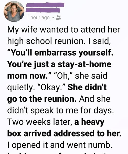 When Anna mentioned her high school reunion, I barely glanced up from