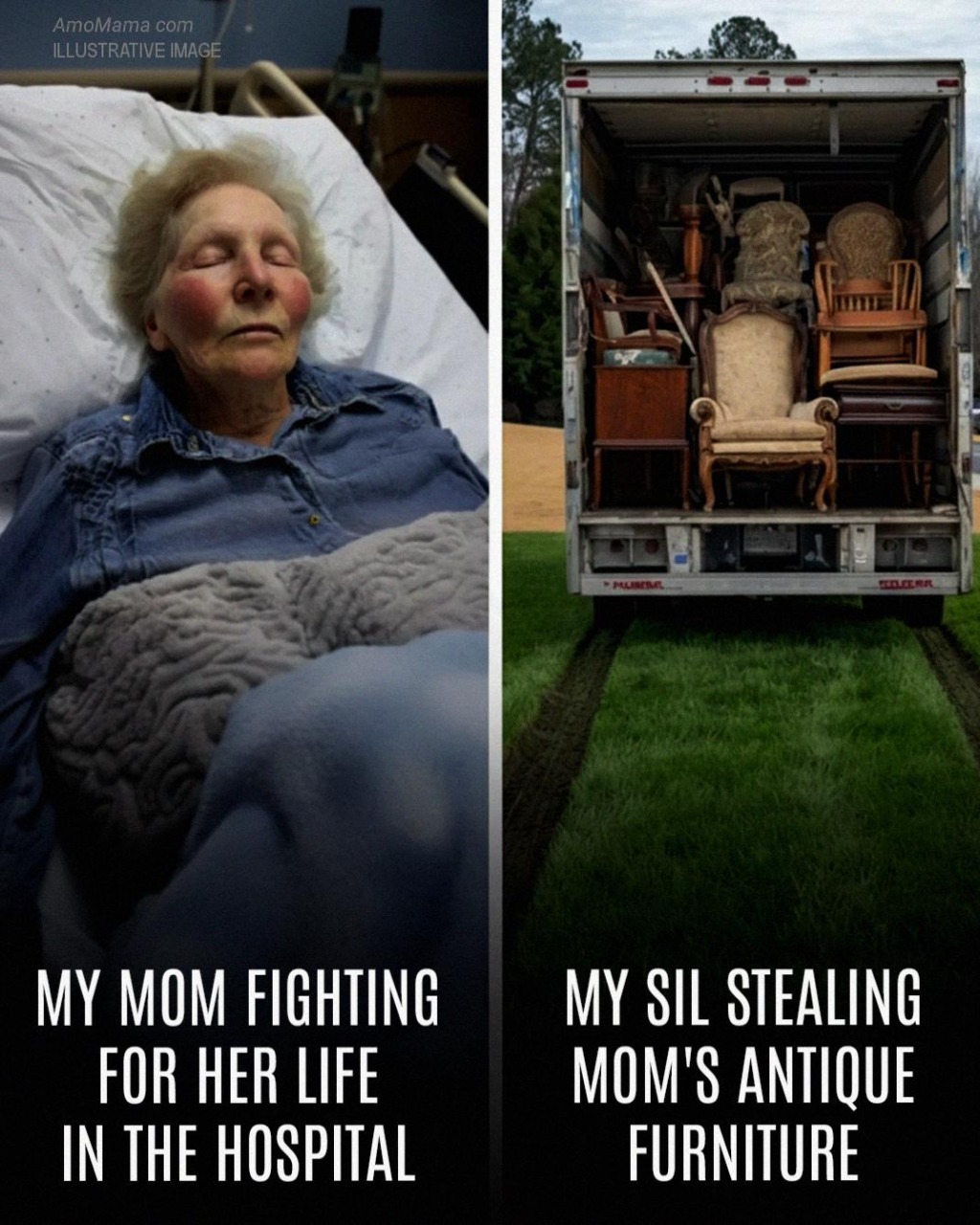 My SIL Loaded Her Truck With My Mom’s Antique Furniture While She Was Unconscious at the Hospital – But She Instantly Regretted It When She Checked Her Voicemail