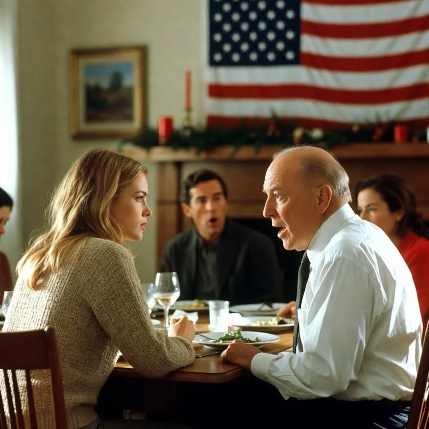 In the middle of Christmas dinner, my dad casually knocked my 9 year old daughter out of her chair, declaring that seat was only for “a real