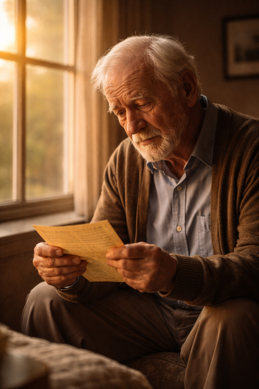 “I took the letter and held it up, the light falling on it, just like in the photo in that other link.”
