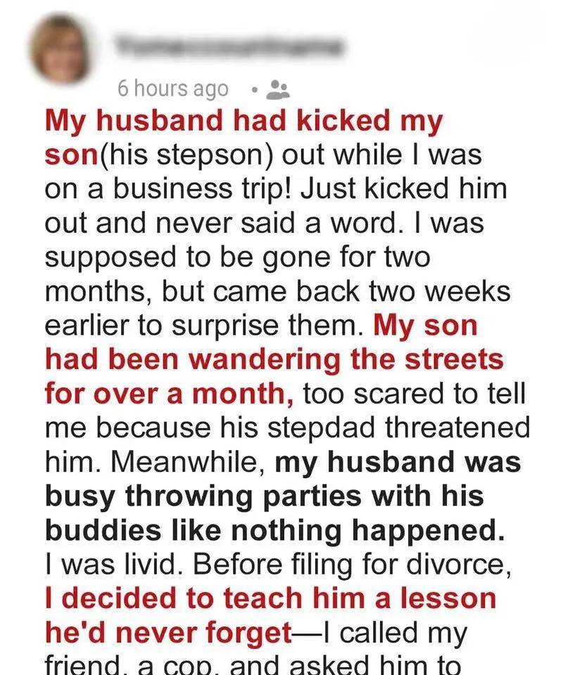 He Threw My Son Out While I Was Away — He Didn’t Expect What Came Next!