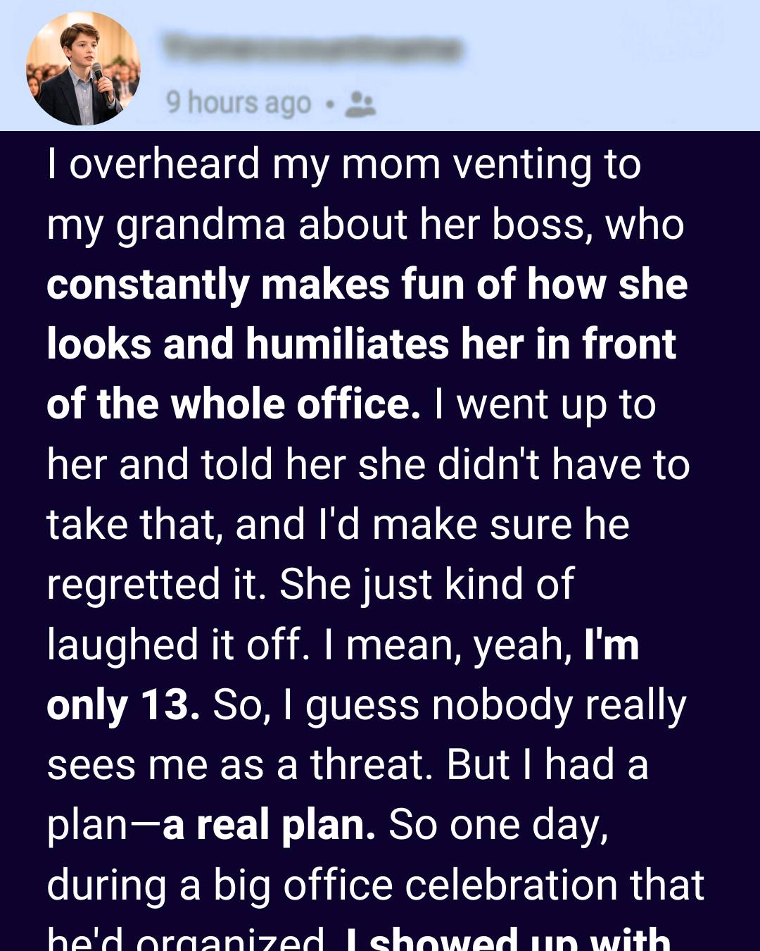 At Just 13 Years Old, I Finally Took a Stand for My Mom!