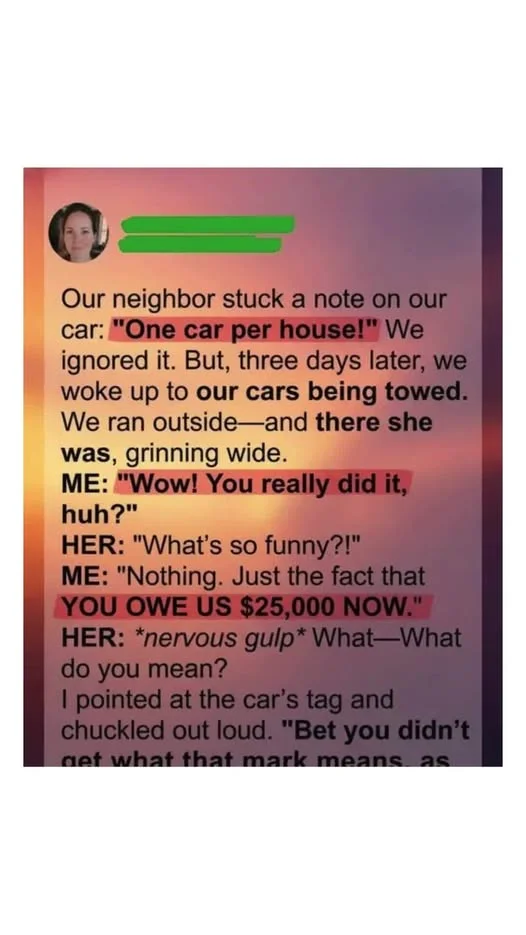 She Had Our Cars Towed—What She Didn’t Realize Was It Would Cost Her $25,000!