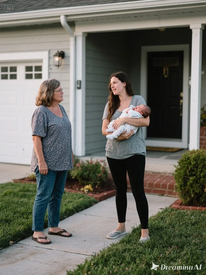 I Had Just Given Birth and Returned Home When My Neighbor Stopped Me and Said, “Your Baby Cried All Night” — I Was Confused, But What I!