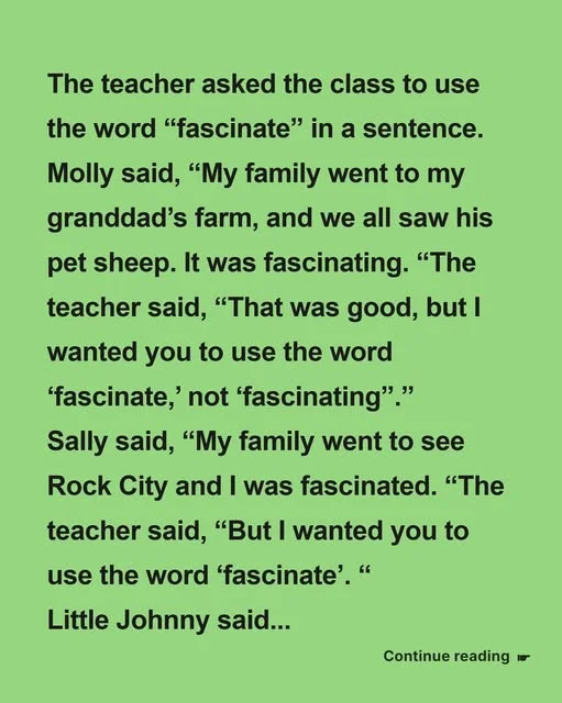The Day “Fascinate” Became The Most Dangerous Word In Class 😆!