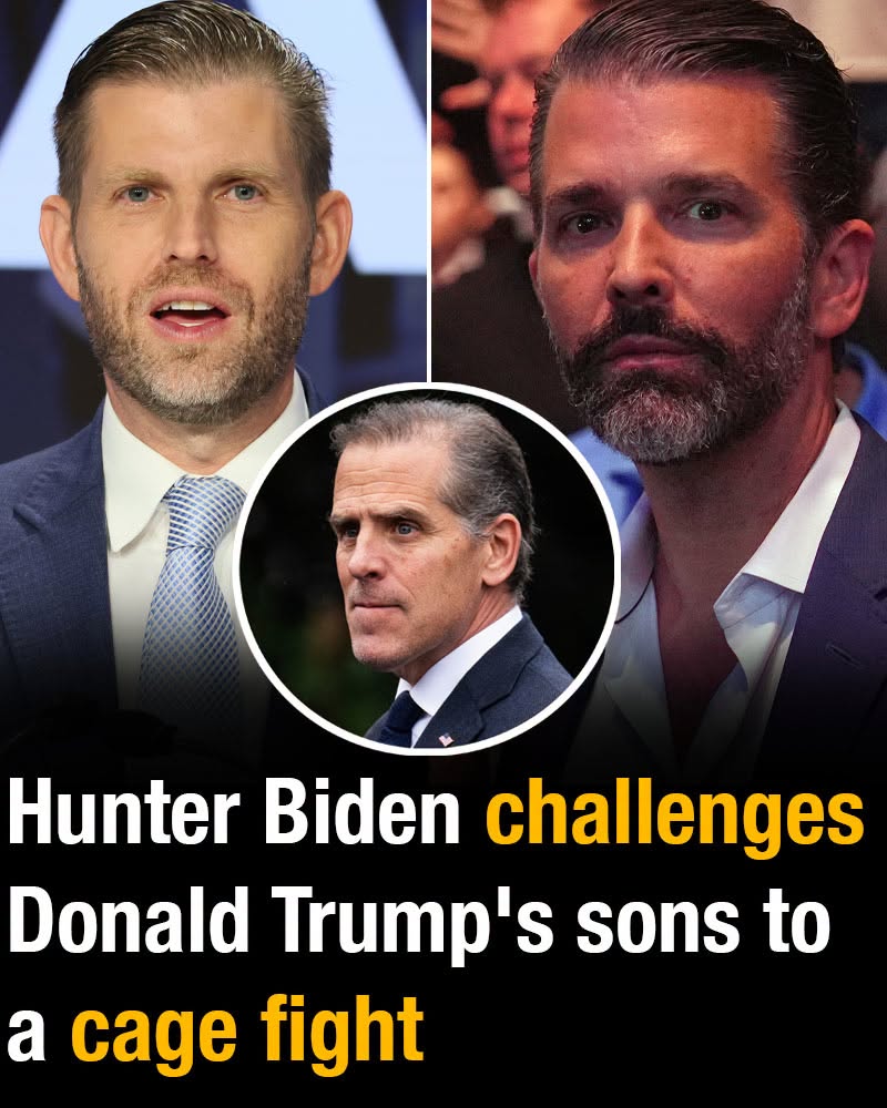 Hunter Biden challenges Donald Trump’s sons to cage fight!