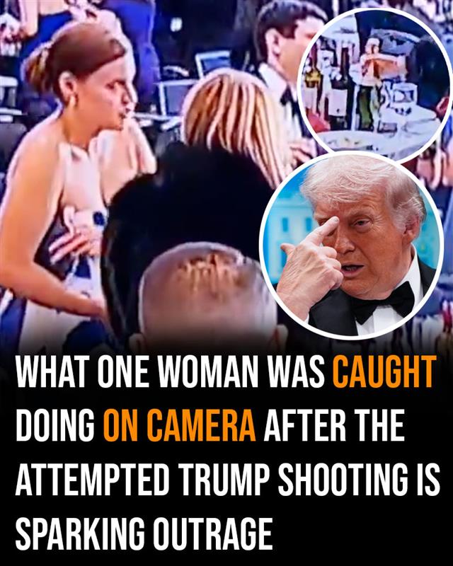 Woman caught on camera snatching wine bottles after attempted Trump shooting!