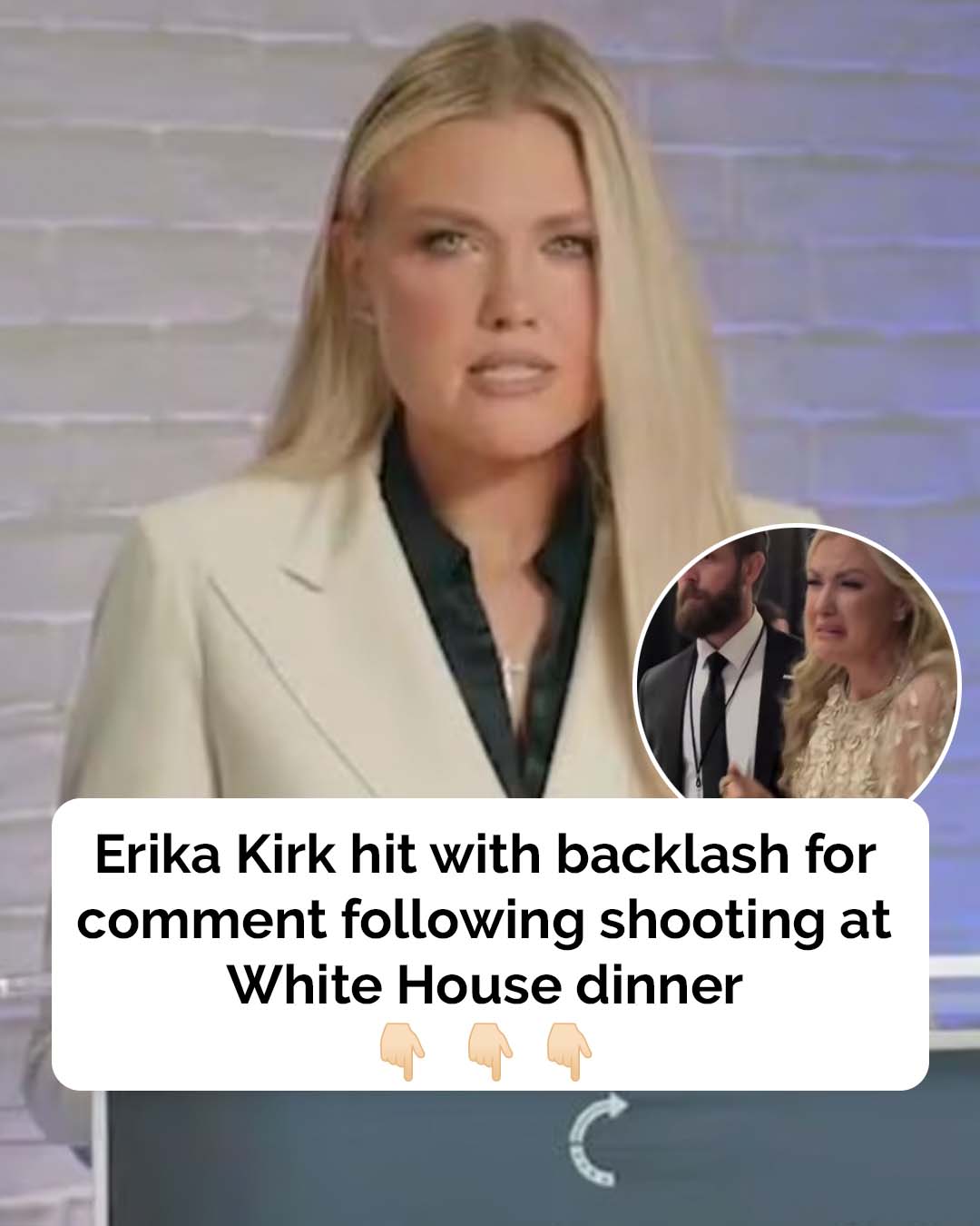 Erika Kirk faces backlash for White House Correspondents’ Dinner!