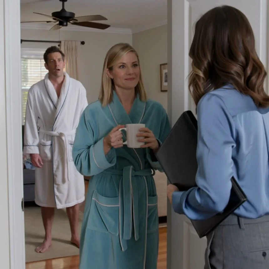 My flight was canceled, so I came home earlier than planned. When I opened the!