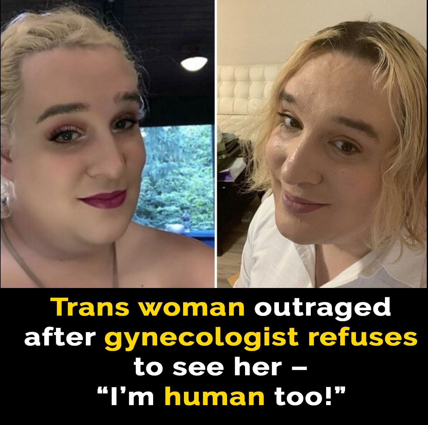 Trans woman sues OB-GYN for refusing treatment of male genitalia!