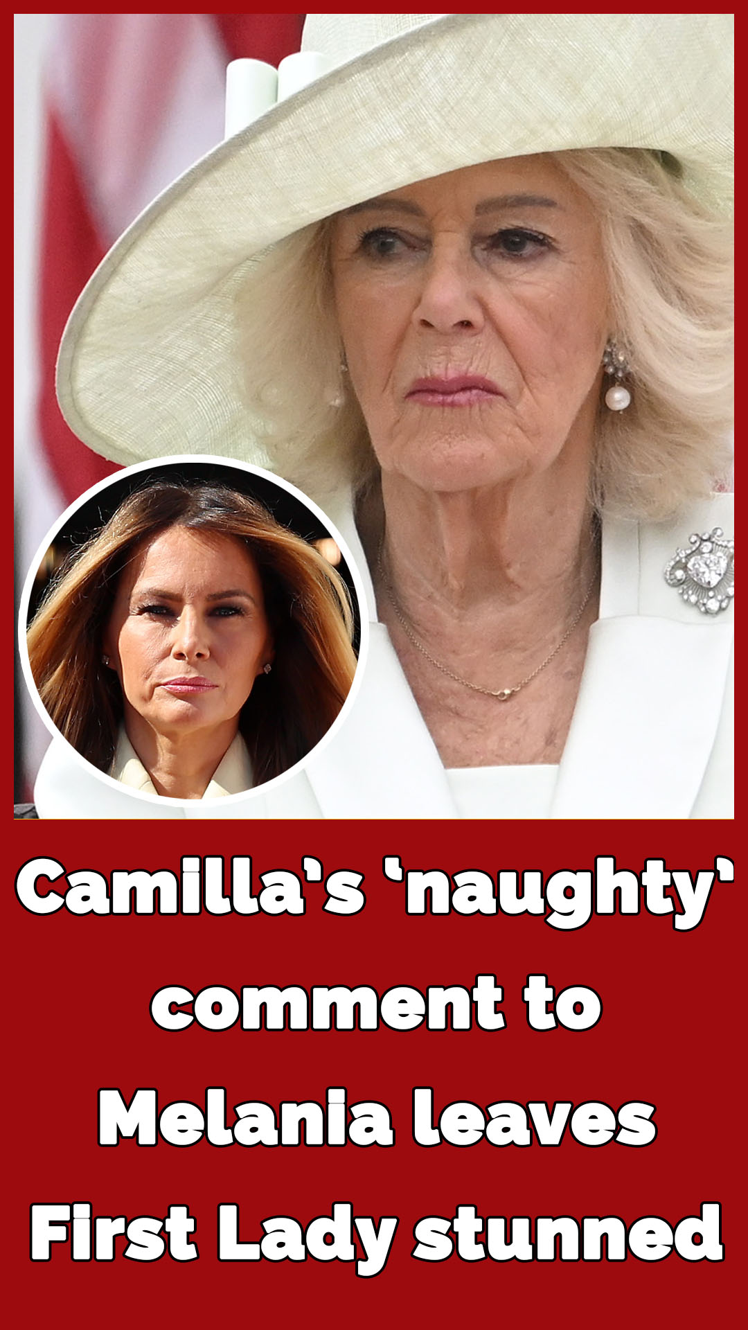Lip reader reveals Queen Camilla’s ‘naughty’ remark that left Melania speechless!