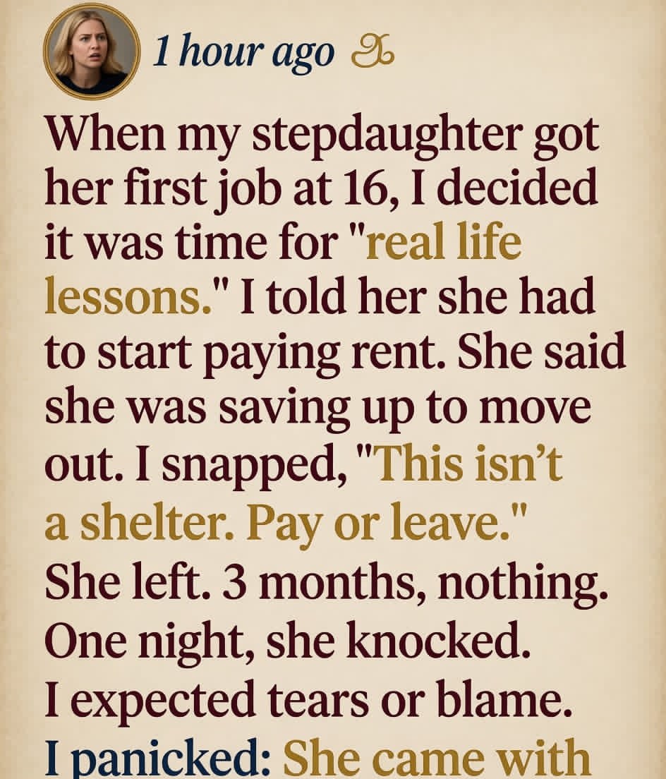 The Day My Stepdaughter Came Back With Three Months of Rent..!