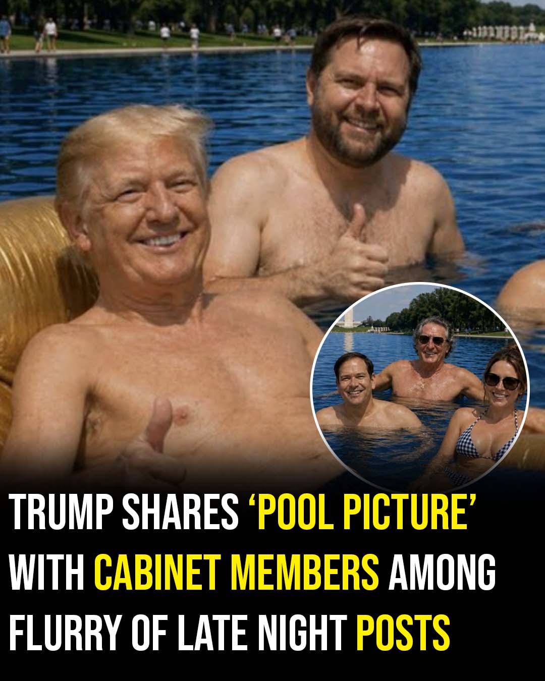 Donald Trump shares pictures on social media!