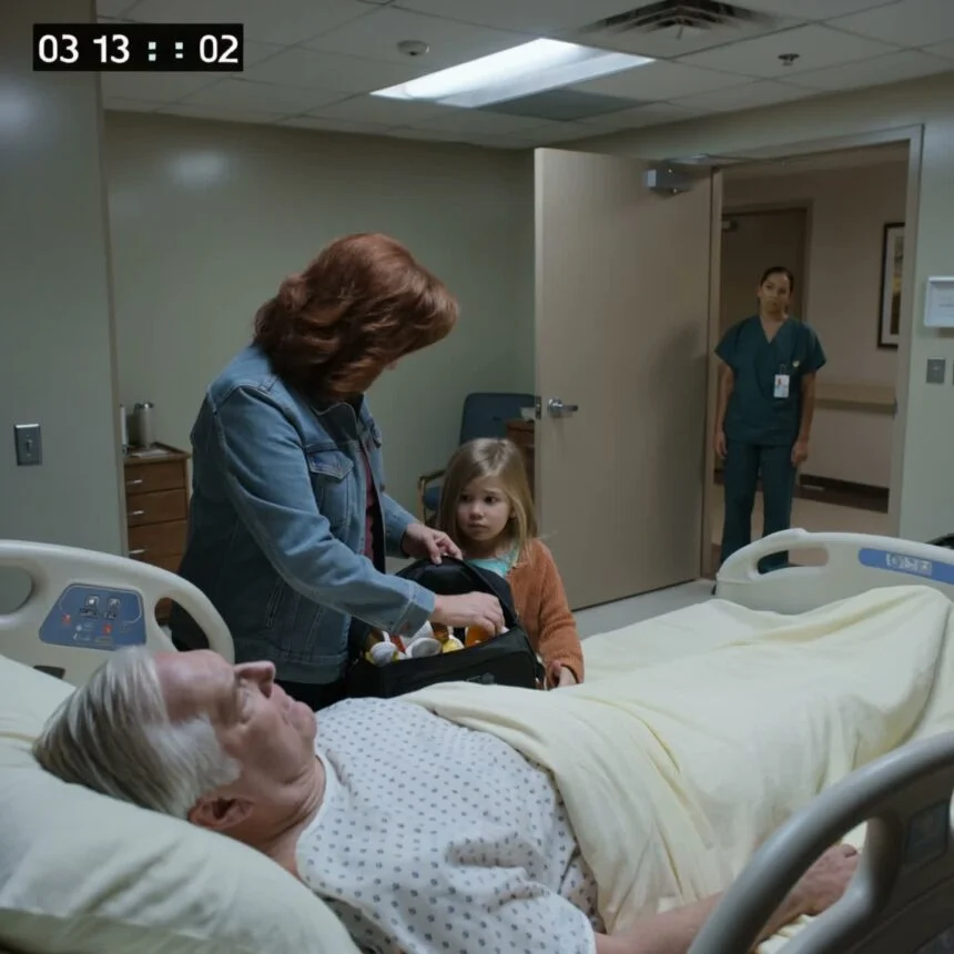 I visited my mom in the nursing home with my 8-year-old daughter. As we were!