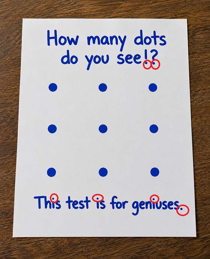 How many dots do you see!!