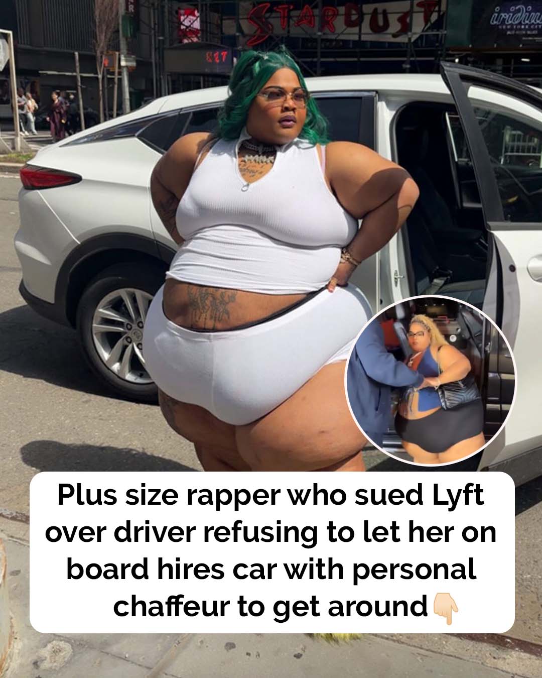 Rapper who sued Lyft for refusing ride over weight has new solution!