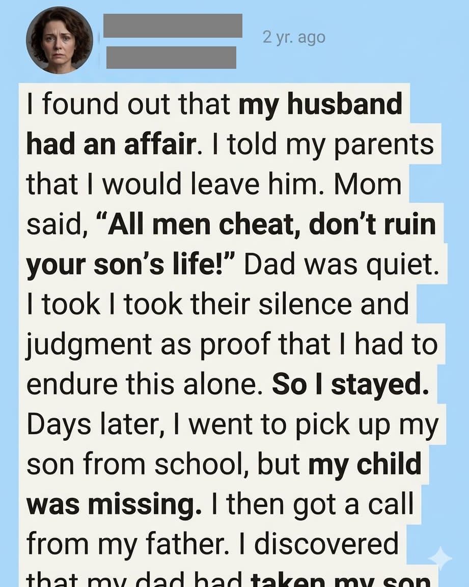 MY HUSBAND CHEATED—AND MY FATHER GAVE ME THE STRENGTH TO WALK AWAY!