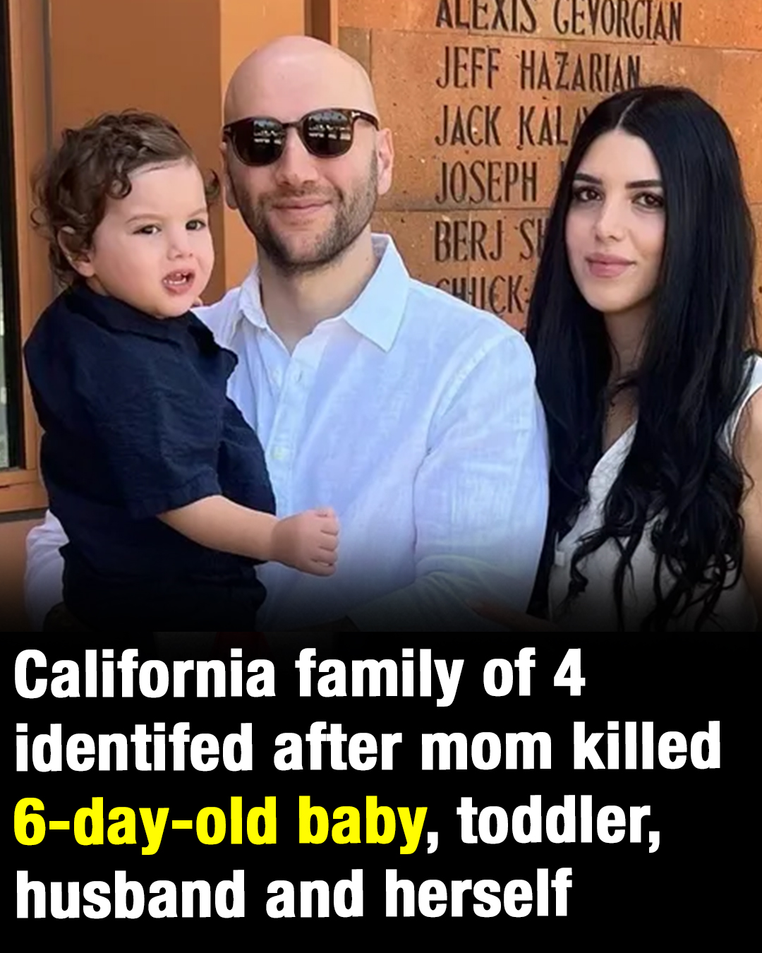 California family of 4 identifed after mom killed 6-day-old baby, toddler, husband and herself!