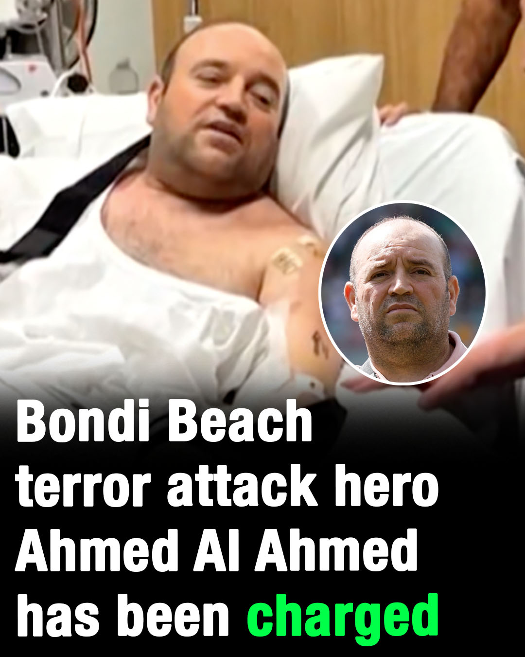 Bondi Beach terror attack hero Ahmed Al Ahmed has been charged!