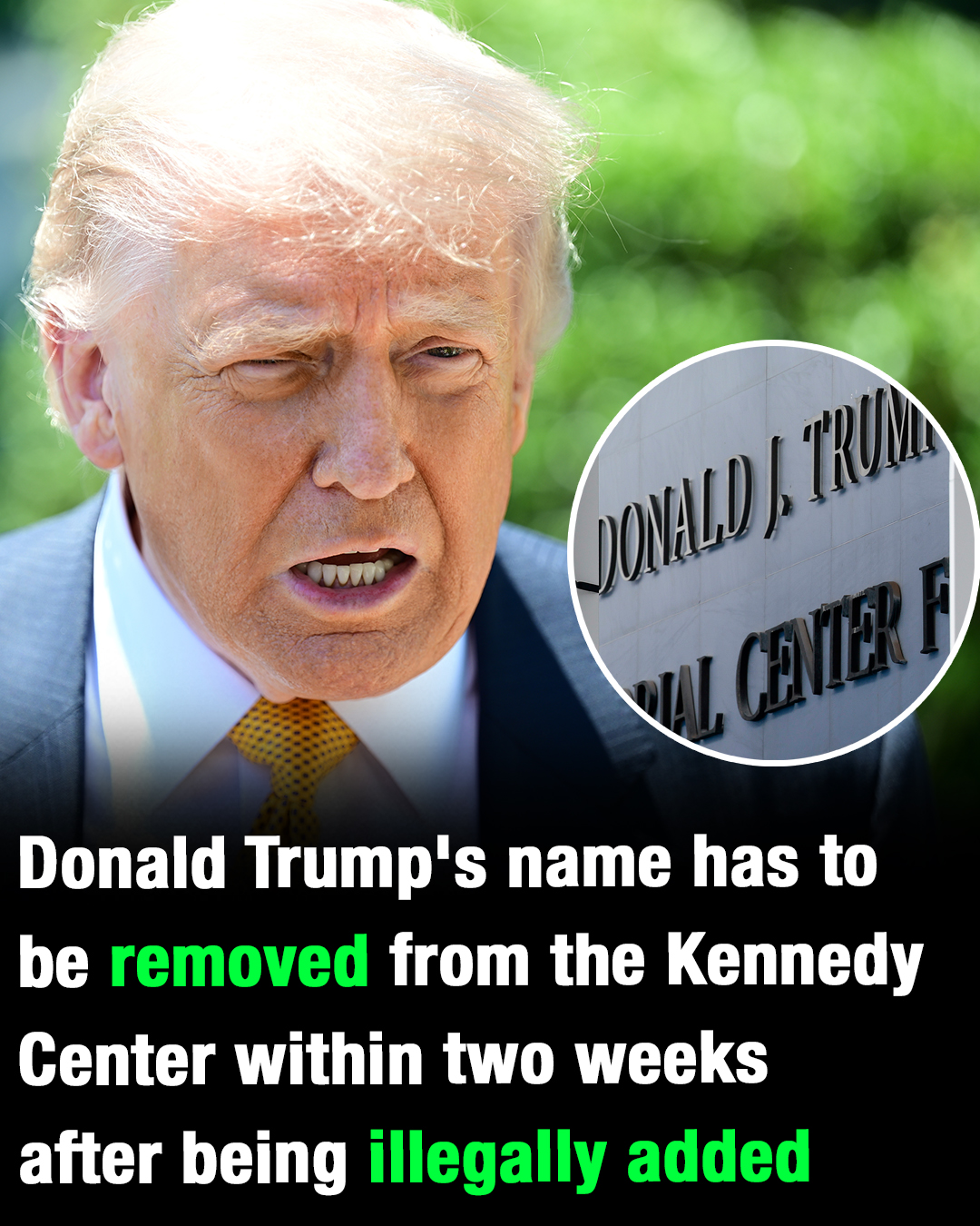 Judge rules Trump’s name must be removed from Kennedy Center within two weeks!