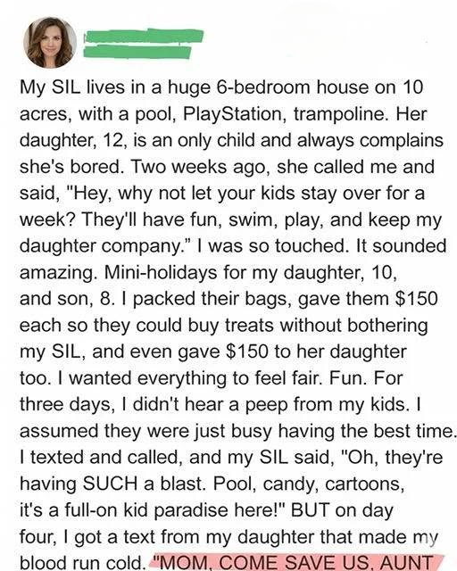My Sister-in-Law Took My Kids to Her Luxury Home for the Holidays—When I Showed Up Unexpectedly, I Was Shocked