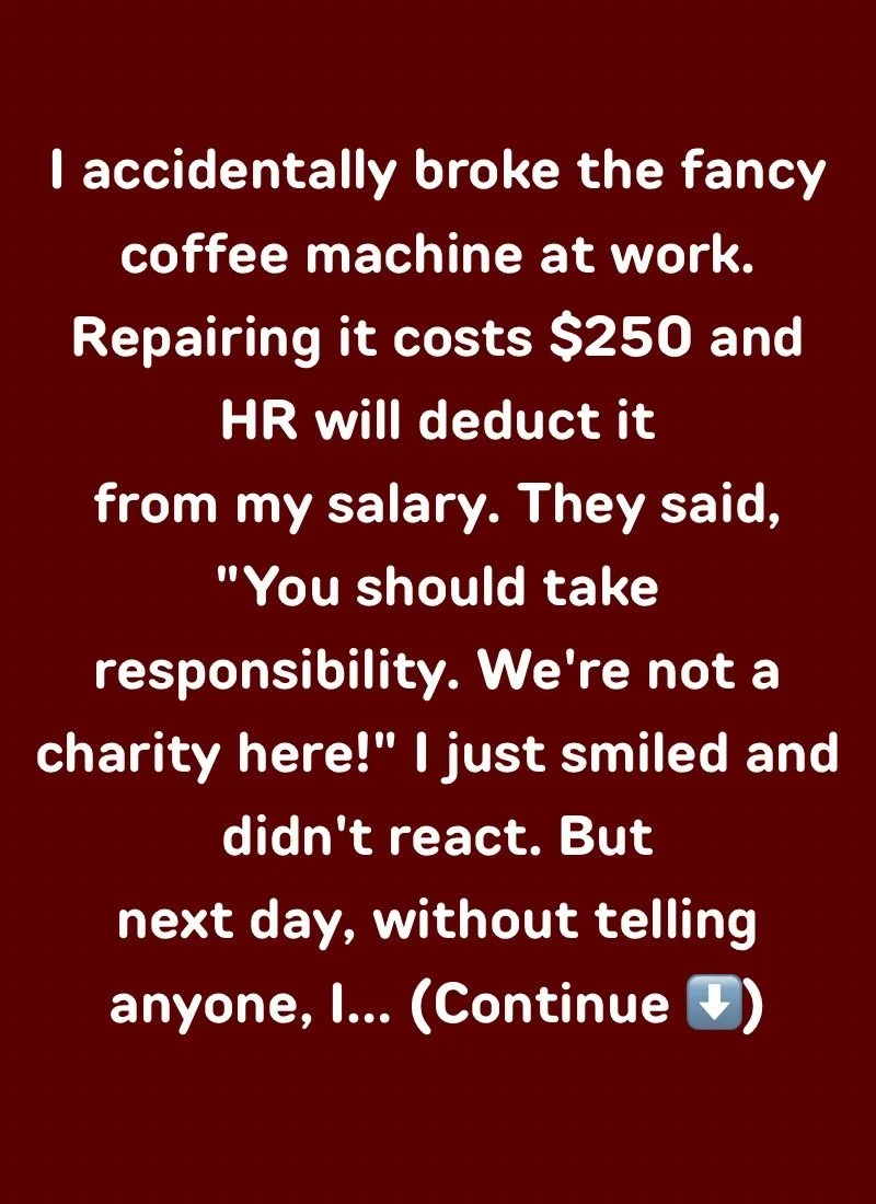 I Refused to Pay for the Coffee Machine at Work—Now HR Got Involved!