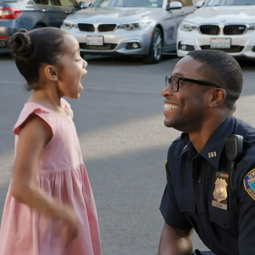 A girl approaches a policeman and says 3 words, he immediately calls for reinforcements!!