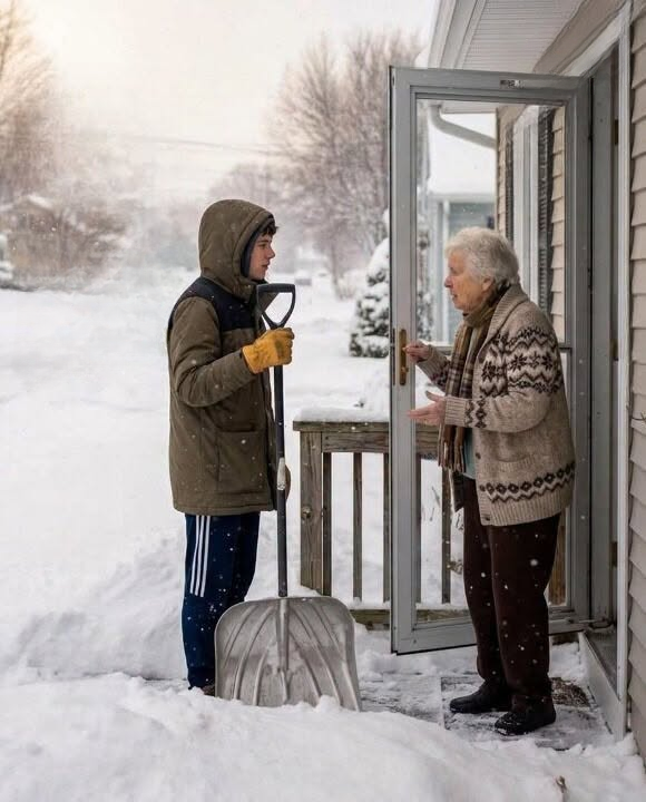 A Teen Shoveling My Driveway Asked About My Mail—His Question Exposed the Truth