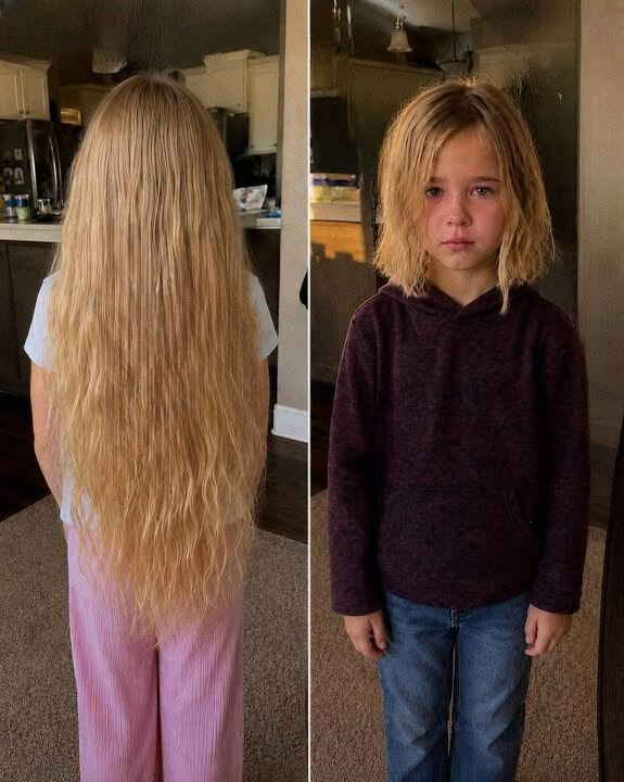 My 10-Year-Old Came Home With Her Long Hair Cut Off—Her Four Words Made Us Cry.