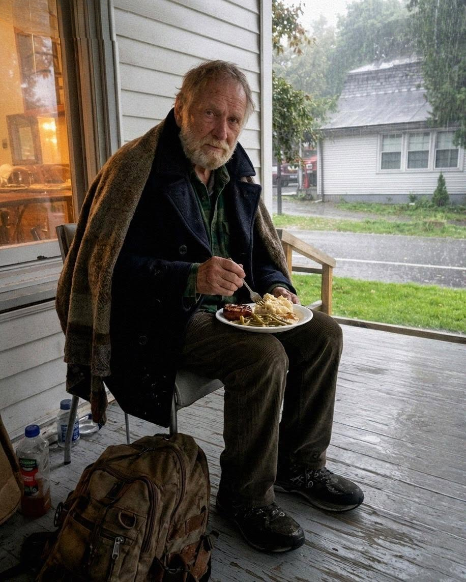 I Let a Homeless Elderly Man Sleep on My Porch—What He Left Behind Moved Me to Tears