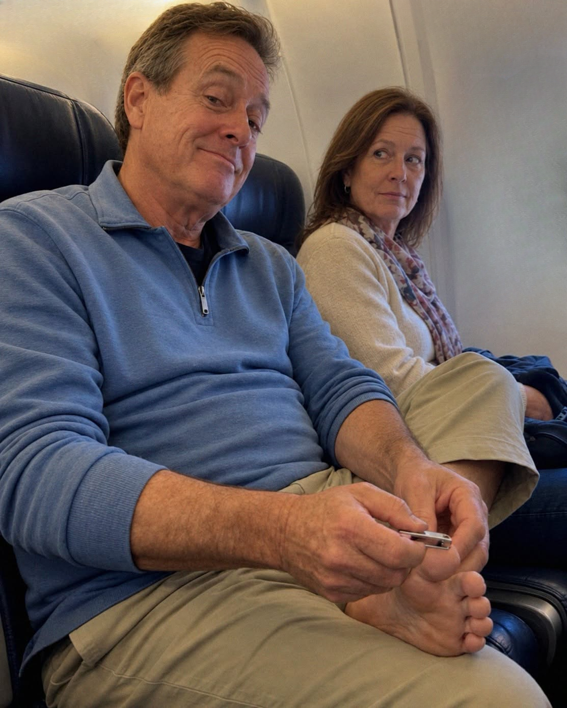 A Man Clipped His Toenails on a Flight — Until One Woman Finally Spoke Up