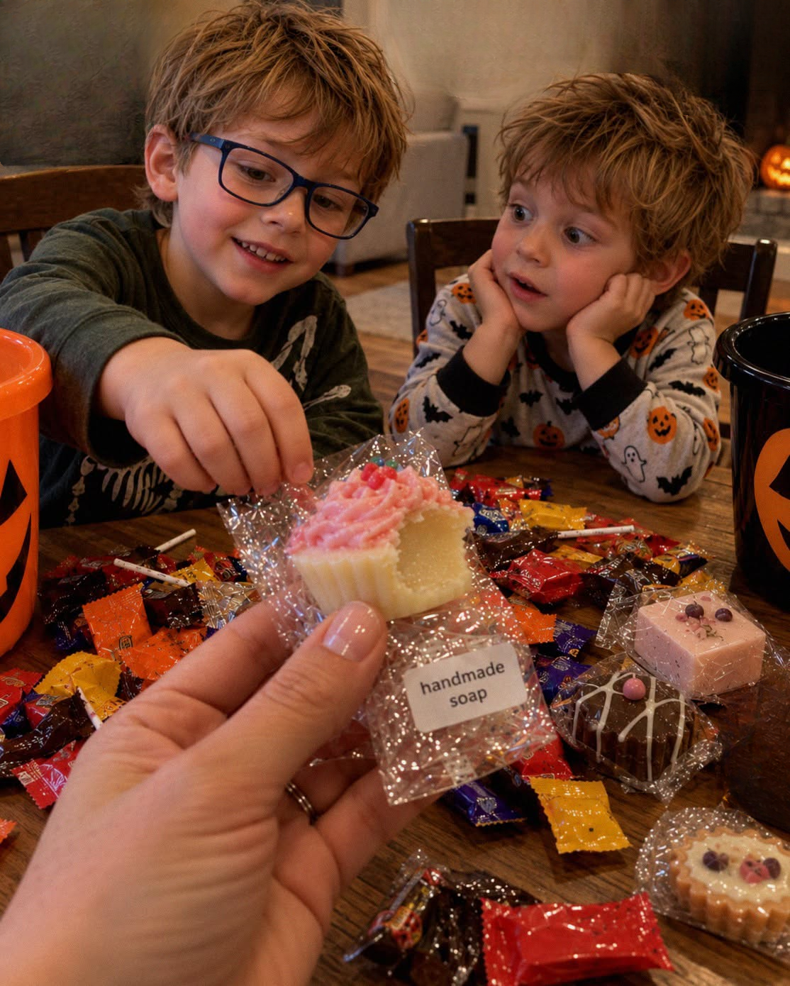 A Mother Found Soap Disguised as Halloween Candy in Her Sons’ Buckets—Then Her Neighbor Showed Up the Next Morning, Screaming at Her Door