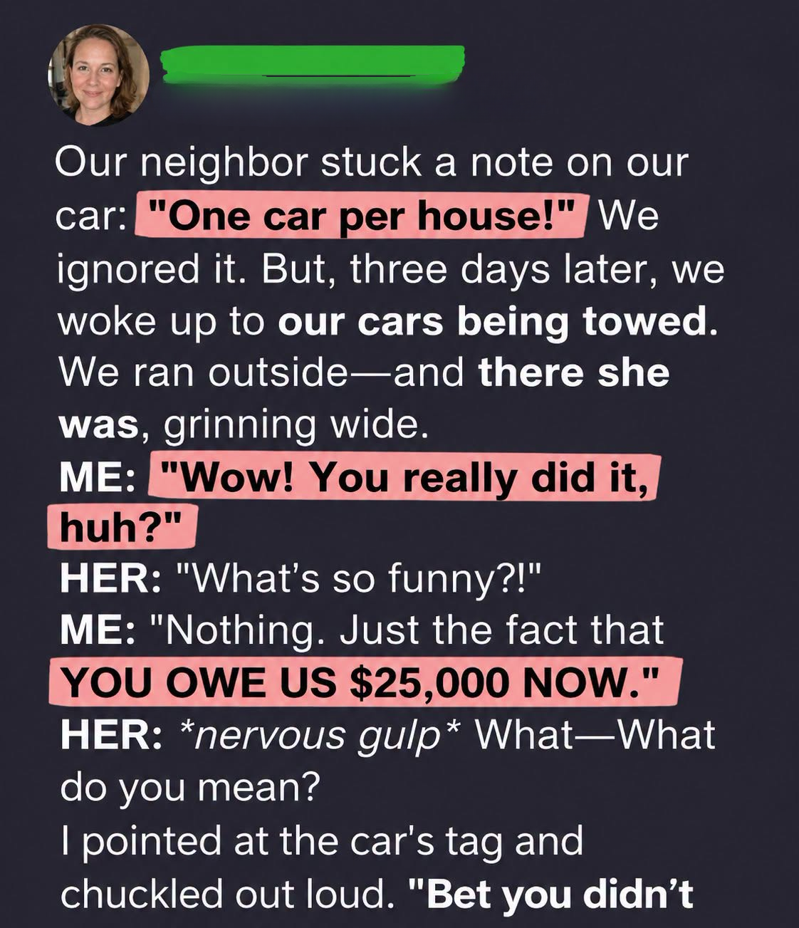 A Parking Dispute Took an Unexpected Turn
