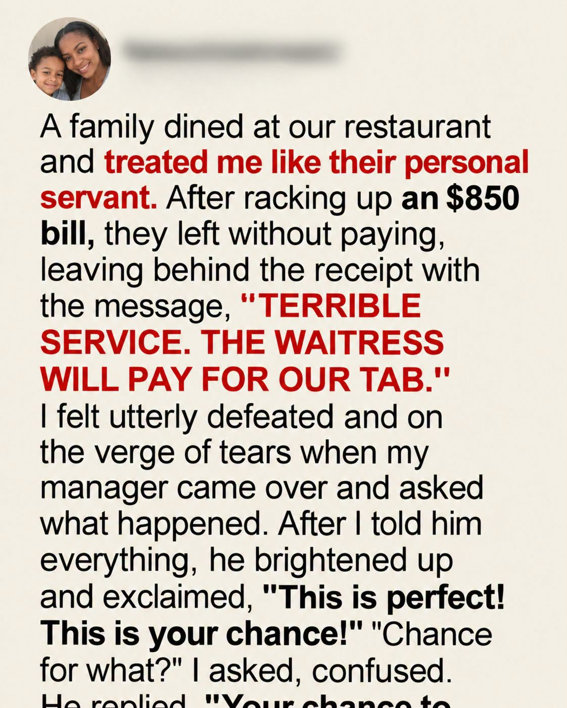 They Tried to Dine and Dash—But My Boss Had a Plan