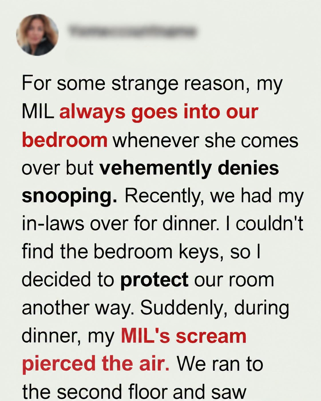 My Mother-in-Law Snooped in My Bedroom—Then Ended Up Screaming