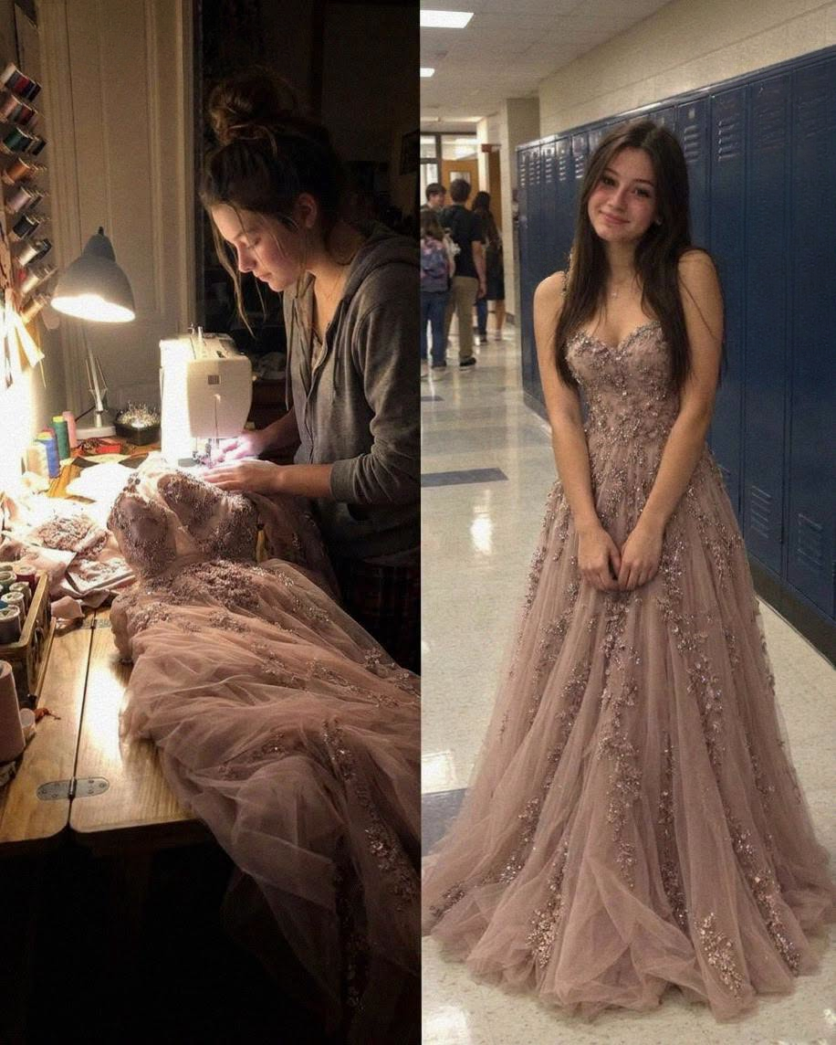 My 16-Year-Old Daughter Stayed Up All Night Sewing a Dress — Then Her Classmate’s Mother Asked Me Why