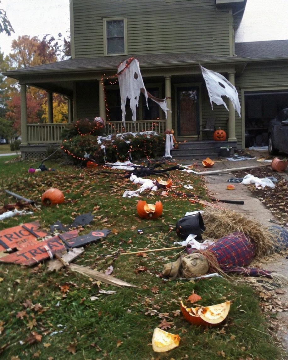 My Neighbor Destroyed All My Halloween Decorations Because They “Ruined Her View”—Five Minutes Later, She Was Screaming in Shock